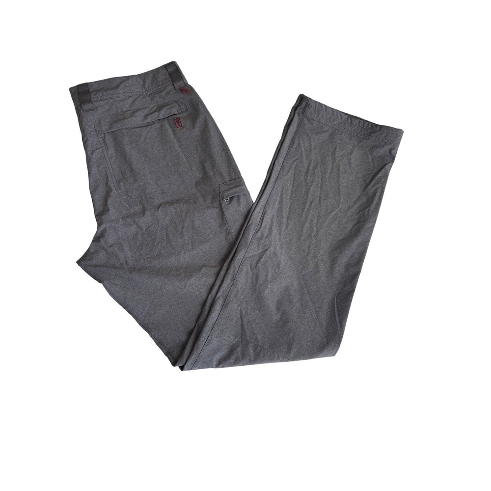 Brothers Sons Cargo Pants 34X34 Charcoal Gray Ripstop Straight Leg Nylon